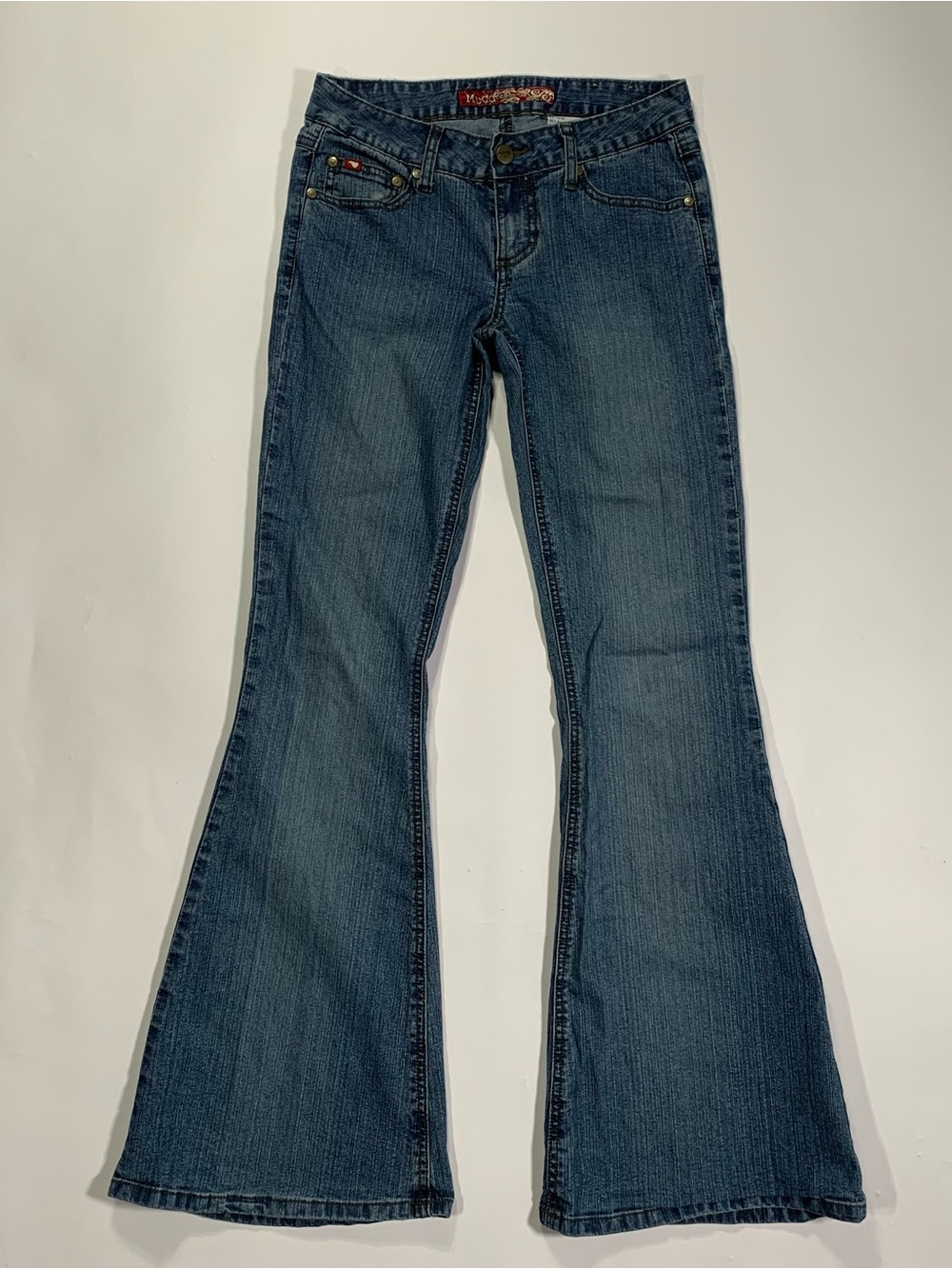 Y2K Mudd Flare Jeans Size 3 Low Rise Stretch Denim